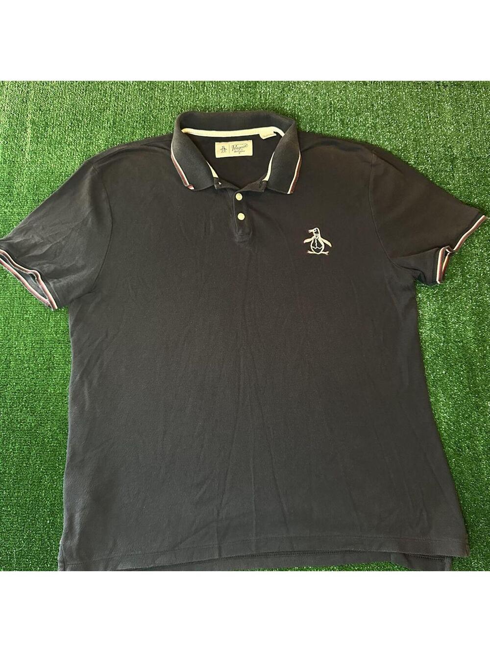 Original Penguin men's mega Pete Tipped Short Sleeve Polo Shirt
